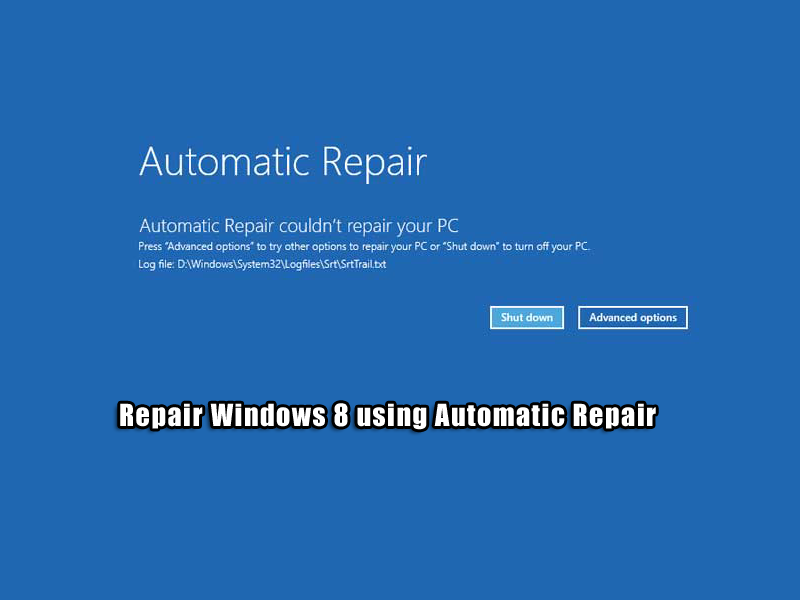 repair your computer option missing vista xp