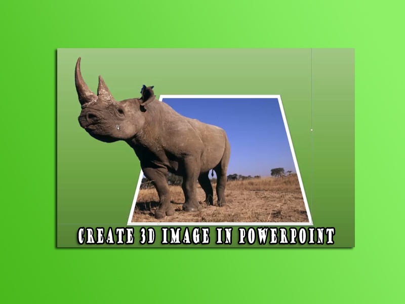 Create 3d Image in Powerpoint