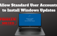 Allow Standard User Accounts to Install Windows Updates