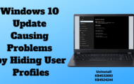 Windows 10 Update Causing Problems by Hiding User Profiles