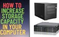 How to increase storage capacity in your computer