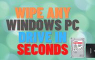 Wipe Any Windows PC Drive in Seconds
