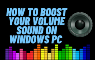 boost audio windows 10