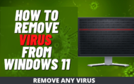 How to remove any virus from windows