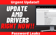 Update AMD Drivers Right Now To Avoid Password Leaks