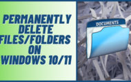 securely erase files and folders