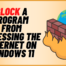 how to block or allow applications accessing internet